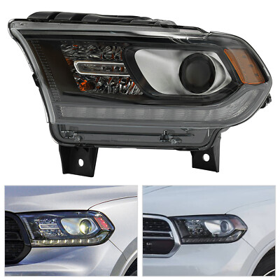 For 2016-2020 Dodge Durango Xenon/HID Headlight LED DRL Headlamp Driver Side LH!
