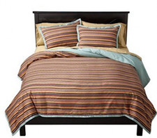 Missoni Target duvet cover only king never used chevron stripes aqua flip side