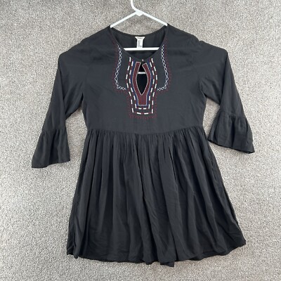 Forever 21 Women's Dress Size Medium Black 3/4 Sleeve Pleated Fit & Flare | eBay Forever 21 Women's Dress Size Medium Black 3/4 Sleeve Pleated Fit & Flare | eBay