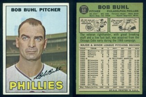 phillies buhl bob topps 1967 em