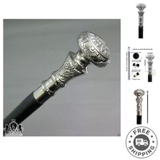 Handcrafted Vintage Walking Stick with Brass Knob - Perfect Gift for Gentlemen