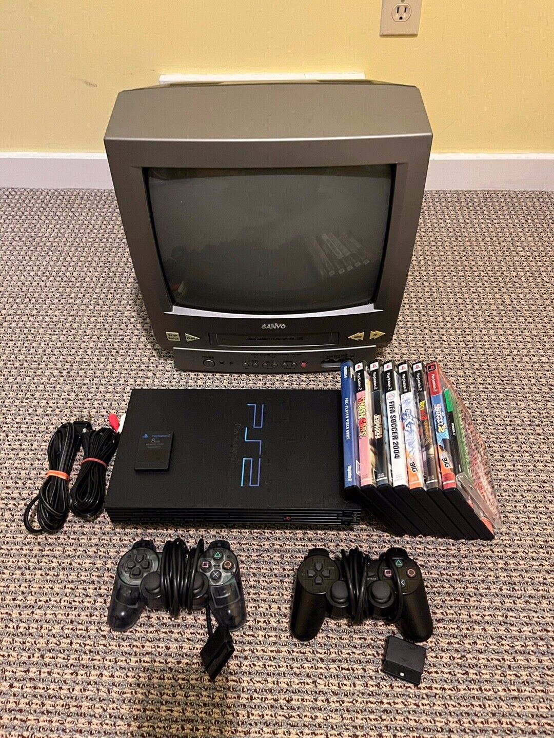 Original Sony PlayStation 2 PS2 Fat Console Renewed System Complete Bundle