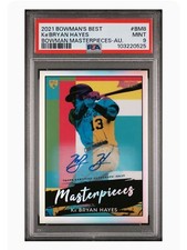 2021 Bowman’s Best Bowman Masterpieces BM8 Ke’BRYAN Hayes Autograph 83/99