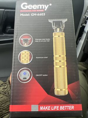 Professional hair trimmer Rechargeable Cordless Gemmy Gold Color