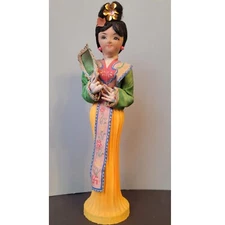 Vtg Asian Geisha Oriental Traditional Korean Costume Doll Collectible