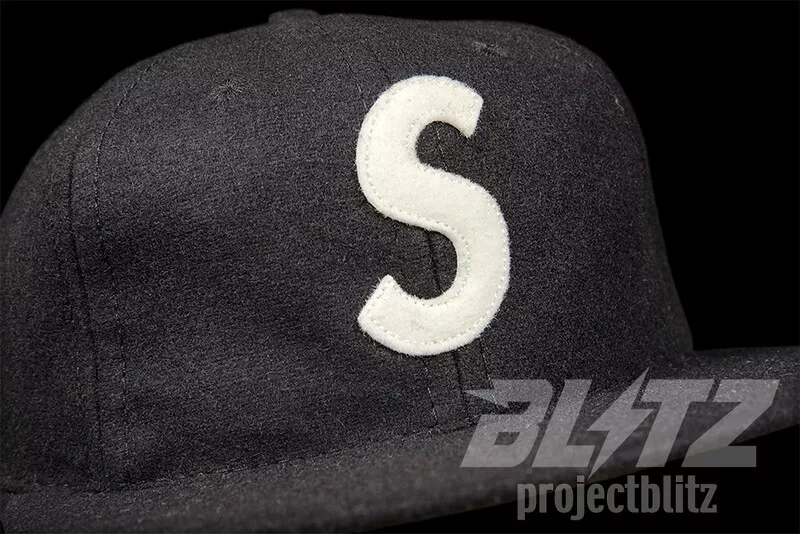 SUPREME EBBETS S LOGO 6-PANEL CAP HAT BLACK SS23 FITTED | eBay