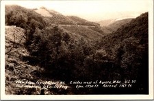 Scenic View Top Cheat Mountain Aurora West Virginia RPPC Vintage Postcard JB23