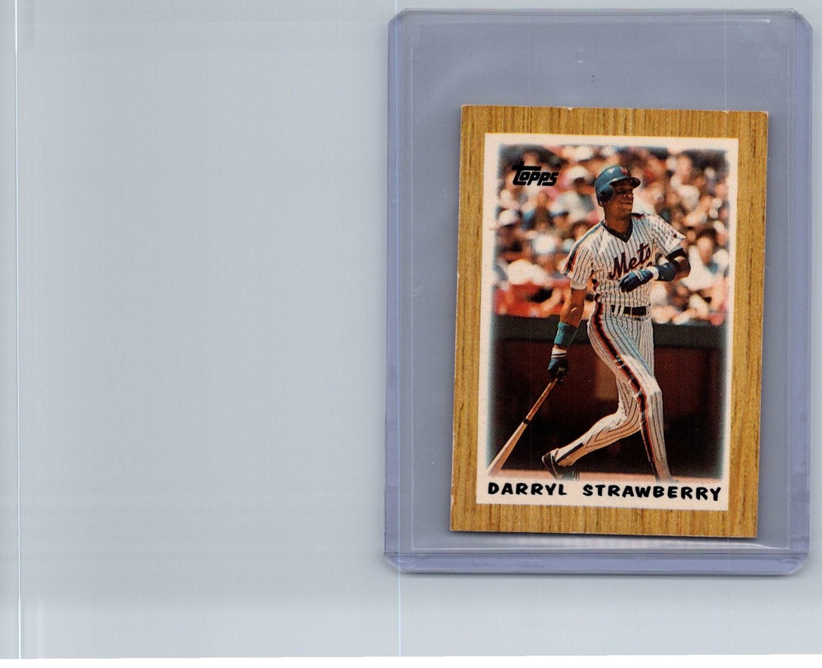 1987 Topps Major League Leaders Minis #26 Darryl Strawberry