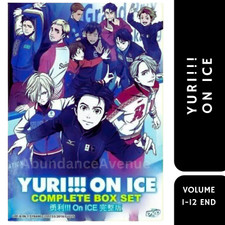 DVD Anime Yuri  On Ice Complete Series VOLUME 1-12 End English Dubbed