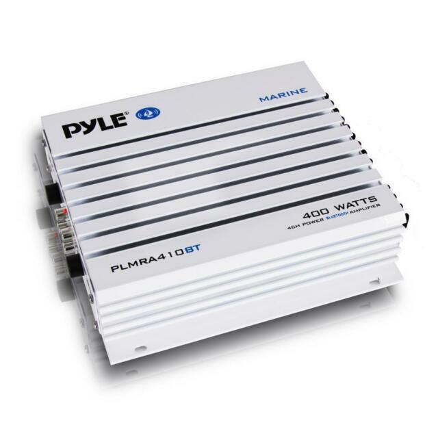 Pyle 400 Watt Marine Yacht Waterproof Bluetooth 4-Channel Amp PLMRA410BT