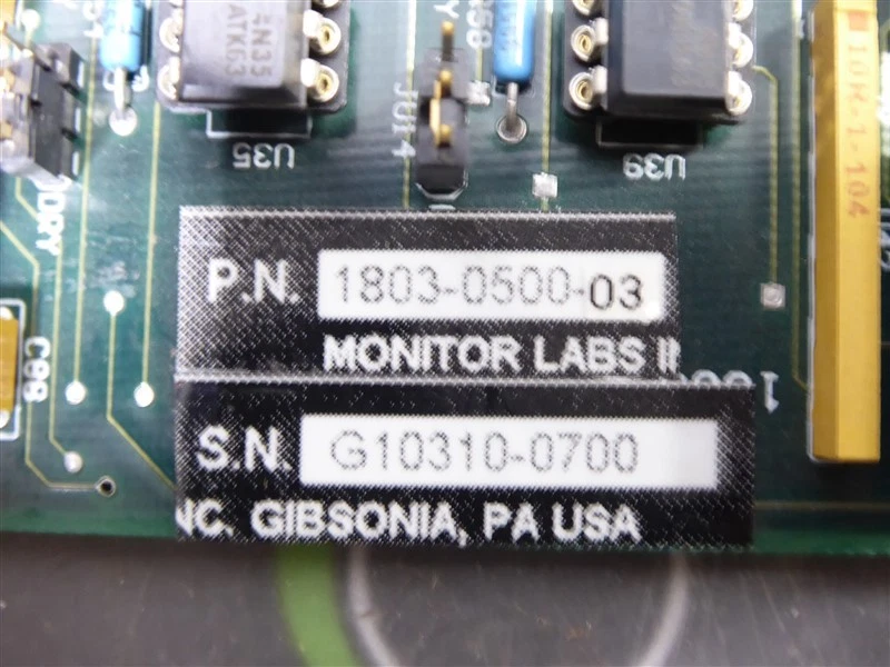 USED Monitor Labs 1803-0500-03 Relay Board - Image 3 of 3