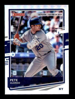 PETE ALONSO 2020 DONRUSS #204 SEASON STAT LINE FOIL #089/120 BD8616