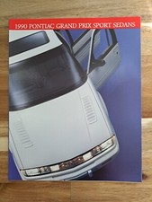 Original 1990 Pontiac Grand Prix Sport Sedan Foldout Sales Brochure 90