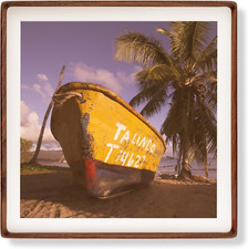 Natural Walnut 16x16 Picture Frame with 14x14 Mat for Wall or Table Display