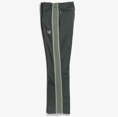 Needles Narrow Track pant poly smooth green brand new 21AW