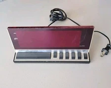 Vintage Spartus Electronic Digital Alarm Clock Model 1150, Large Display, Works