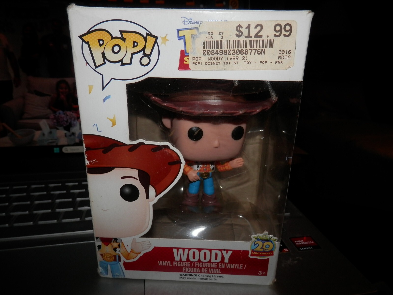 Sale Funko Pop #168 Disney Pixar Toy Story 20Th Anniversary Woody New Christmas Gift