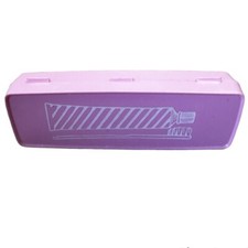 Vintage Plastic Travel Case Pink Toothbrush  Toothpaste Holder