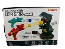 Bennol Dinosaur Shooting Target Game Toy Kid with Foam Ball Set (Box Damaged)