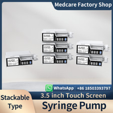 3.5 inch Touch Screen Syringe pump Stackable Type Human or Veterinary Use