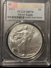 2023 American Silver Eagle $1 ~ 1oz Fine Silver ~ PCGS MS70 First Strike