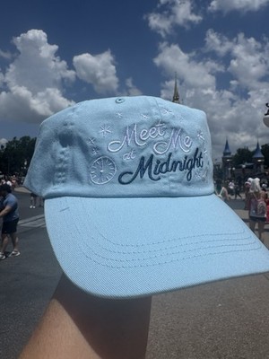 Disney Parks 2025 Cinderella Swiftie Meet Me at Midnight Cap Hat Blue Adult  NEW