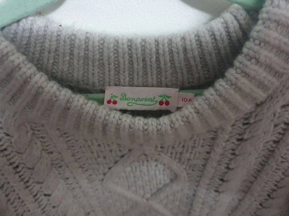 JERSEY DE PUNTO GRIS BONPOINT 10A Foto 3 de 4