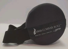 The Original McKenzie Lumbar Roll by OPTP - Low Back Support While Seated Black