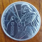 2022 Niue Star Wars 1 oz Fine Silver $2 Gov. Backed Darth Vader BU Coin