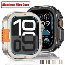 For Apple Watch Series 11 10 9 8 7 6 SE Ultra 49mm Shockproof Metal Bumper Case