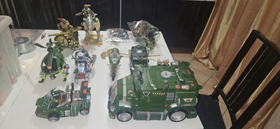 VINTAGE TEENAGE MUTANT NINJA TURTLES - TMNT LOT FIGUR & ZUBEHÖR (T151)