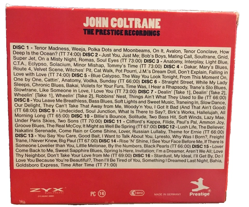 John Coltrane – The Prestige Recordings / Prestige 1991 / Germany / 16 CD Box - Bild 3 von 4