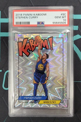 2018 Panini Crown Royale Stephen Curry Kaboom #K-SC Warriors PSA 10