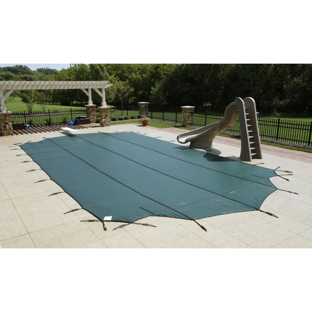 BlueWave Blue 12-Year Mesh Safety Cover For 14' x 28' Rect Pool