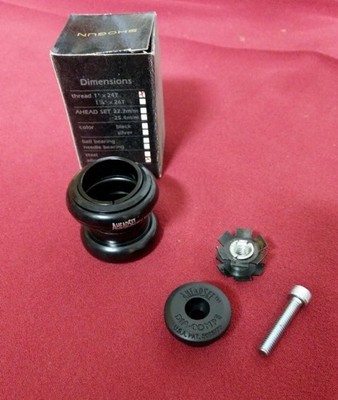Dia-Compe Aheadset Steuersatz, 1'', schwarz, 120g, NEU, NOS, Kult, Vintage