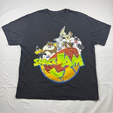 Space Jam Bugs Bunny Taz Daffy Duck Graphic T Shirt Men's Size XL