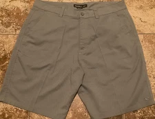 ONEILL CHINO WALKING SHORTS 9” INSEAM ( MENS 38 ) PATTERNED GREY PREOWNED