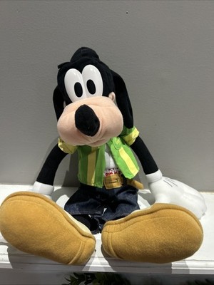 Vintage Disney Make Me Laugh Goofy Plush 19'' Talking Doll Toy Fisher Price WORKS