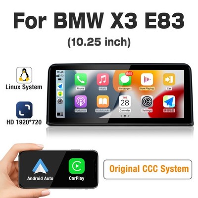 10.25'' Carplay Apple Auto Nachrüstung Für BMW X3 E83 04-12 Autoradio Navi WIFI