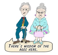 Decal Vinyl Sticker Oldsters - Wisdom of Ages Made in USA