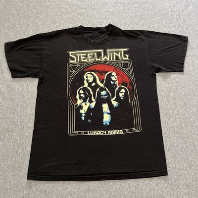 Steelwing Heavy Metal Band Shirt Medium Black European Tour 2012