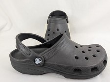 Crocs Classic Vent Holes Black Size 8 Women 6 Mens Heel Strap
