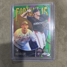 Brooks Lee (RC) Fortune 15 Logofractor /99 F15-14 - 2025 Topps Chrome