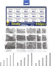 450Pcs Compression Springs Assortment Kit, Small Spring Set for DIY Repair Proj