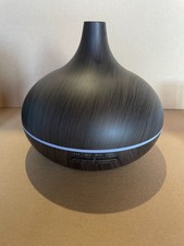 QUIGG Aroma Diffuser Luftbefeuchter 300ml mit LED Beleuchtung (dunkelbraun)