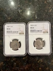 Two Washington Quarter 1983 P 25c MS66 & 1983 D 25C MS66 NGC Uncirculated