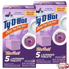 Lavender Toilet Bowl Cleaner Tablets Bleach Free Stain Remover Fresh Clean New