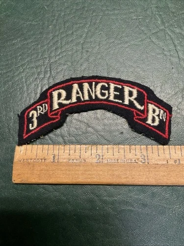 WW2 US ARMY MILITARY 3rd Ranger Battalion Scroll Shoulder Patch