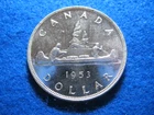 1953 Canada Silver Dollar - Choice Semi P/L Uncirculated