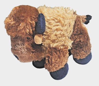 Wild Republic Buffalo Bison Plush Stuffed Animal 7 Inches Brown Fuzzy Super Soft